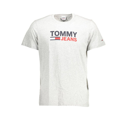 Tommy Hilfiger Grigio Organic Cotton Mens T-Shirt