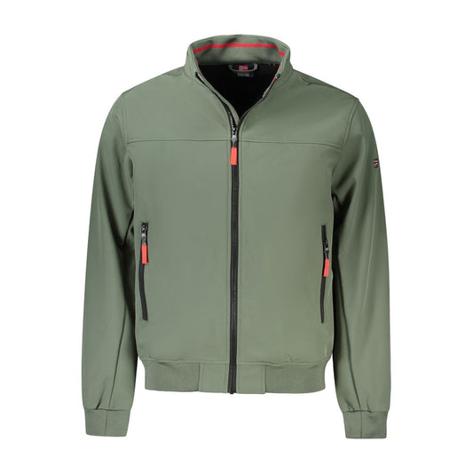 Windbreaker Jacket by Norway 1963 for men in stretch polyester black, green & signature features an enduring silhouette, showcasing technical pockets & windproof and a sophisticated for a truly enduring aesthetic.