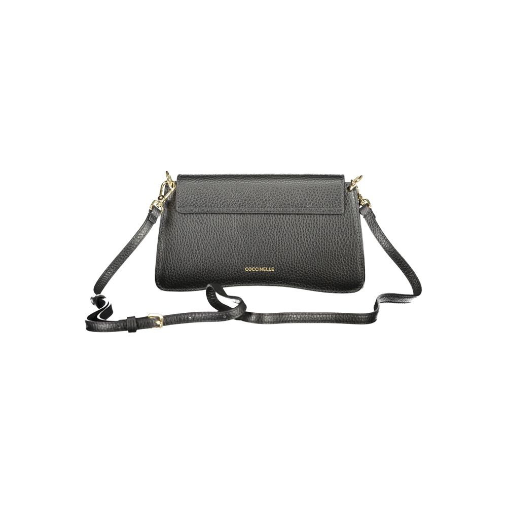 Handbag by Coccinelle for women in leather black & print features a exquisite silhouette, showcasing a secure snap and exquisite with versatile shoulder-strap & adjustable-strap for a exquisite finish.