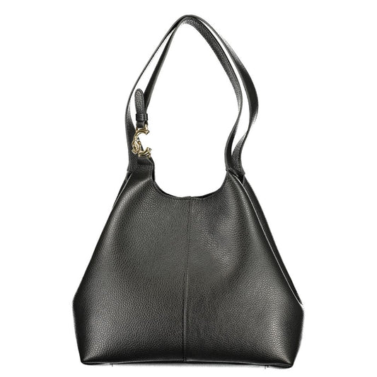 Pouch Handbag by Coccinelle for women in leather black features a contemporary silhouette, showcasing a secure snap, ample , and contemporary handle for a sophisticated look.