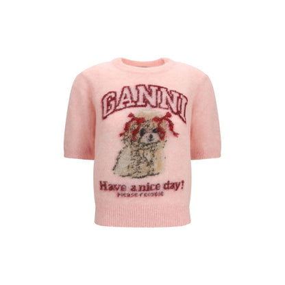 Ganni Multicolor Alpaca Vicugna Pacos T-Shirt