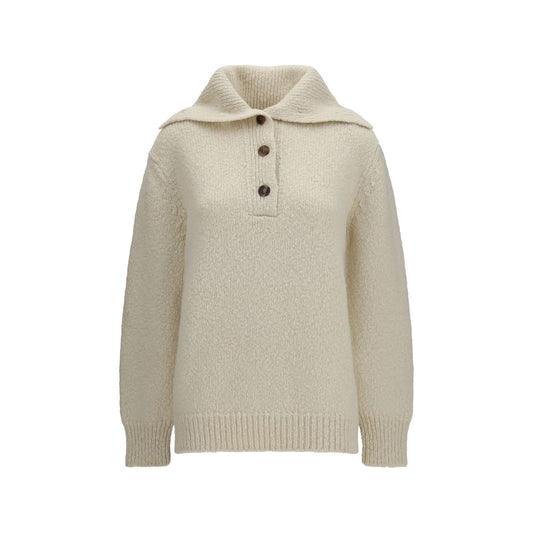 Malo Women's Regular Fit Cashmere & Merino Wool Sweatshirt - Beige