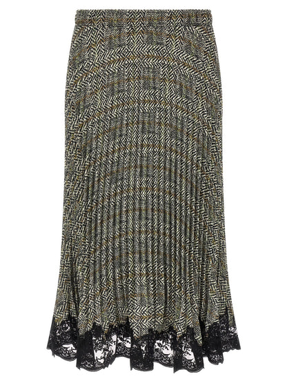 Ermanno Scervino Multicolor Polyester Midi Skirt