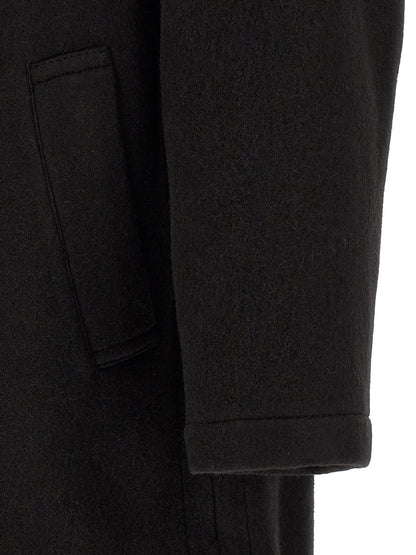 Lemaire Black Wool Coat