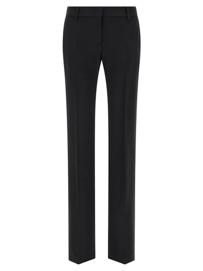 Ermanno Scervino Black Viscose Dress Pants