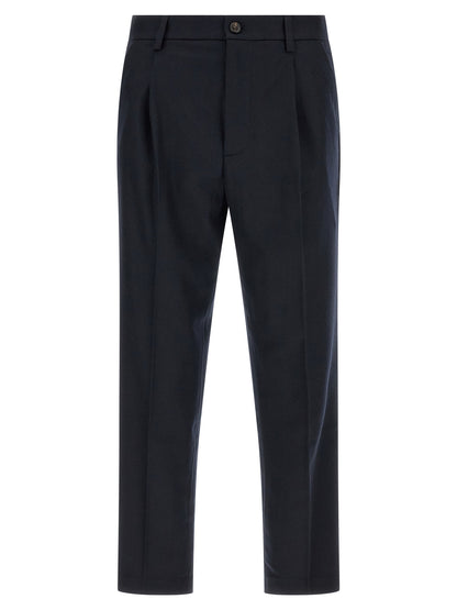 Department 5 Blue Wool Casual Pants