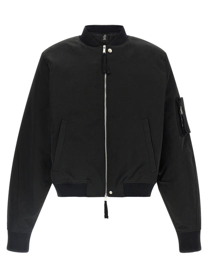 Thom Krom Black Recycled Polyamide Bomber