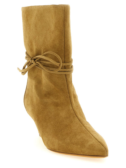 ODISSI Beige Calfskin Ankle Boots