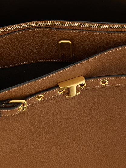 Tod's Brown Calfskin Handbag