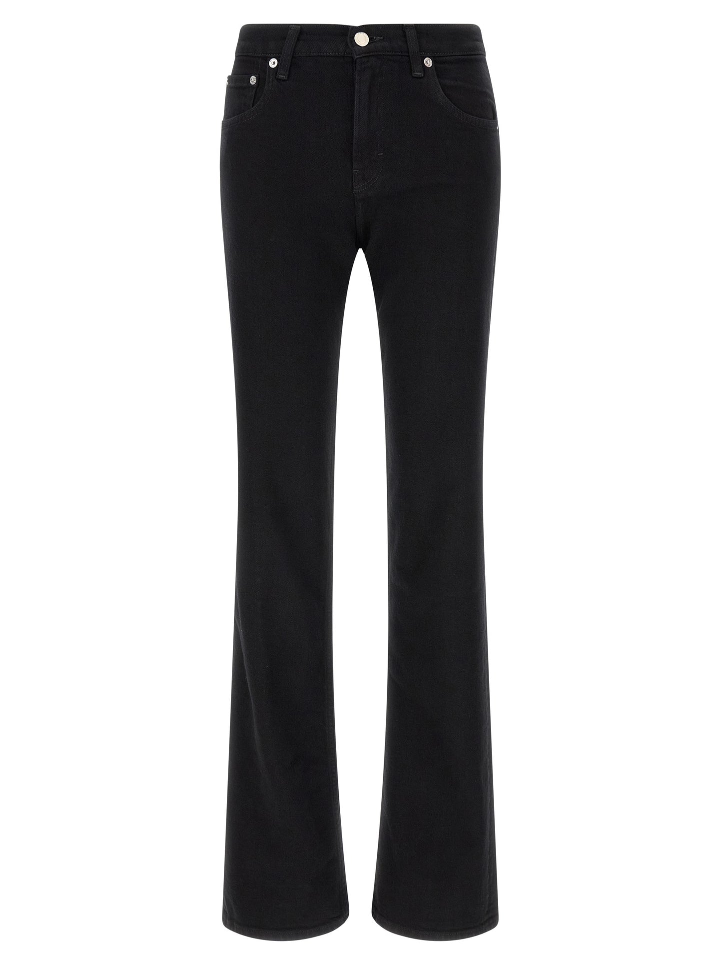 Haikure Black Cotton Flared Jeans