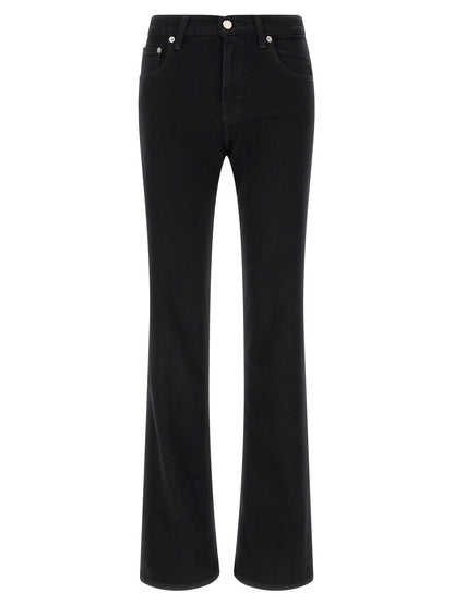 Haikure Black Cotton Flared Jeans