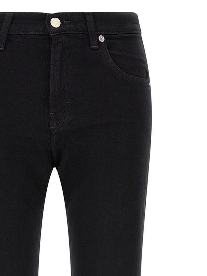 Haikure Black Cotton Flared Jeans