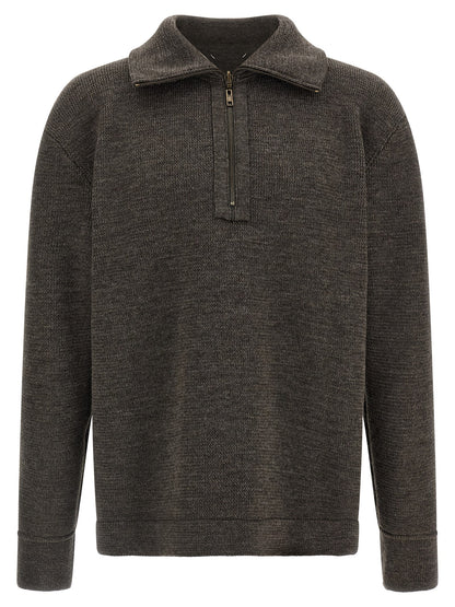 Maison Margiela Gray Wool Cardigan