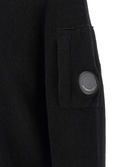 C.P. Company Black Wool Cardigan