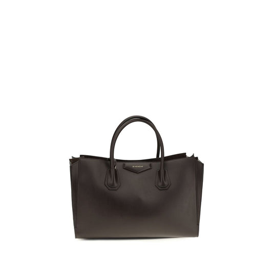 Medium Shoulder Bag by Givenchy for women in bos taurus grained & suede calfskin leather brown, gold & signature features a effortless sophistication silhouette, secured by a zipper & magnetic with ample and versatile shoulder-strap, detachable-strap & handle for a effortless sophistication finish.