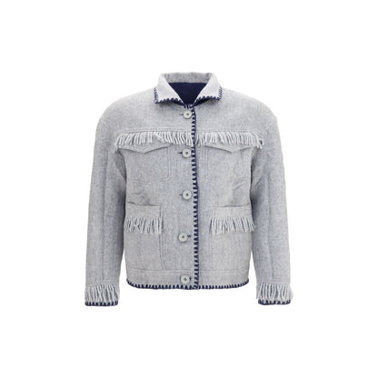 Baziszt Blue Alpaca Vicugna Pacos Full-Length Jacket