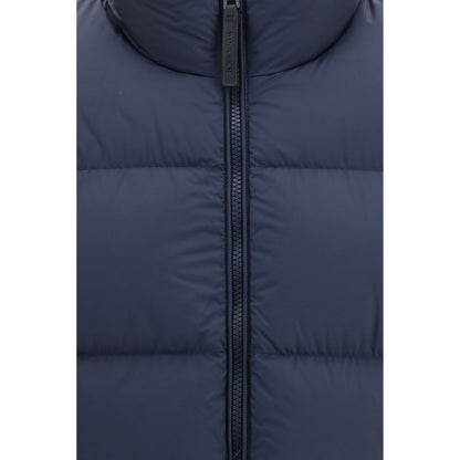 Woolrich Blue Goose Down Full-Length Jacket