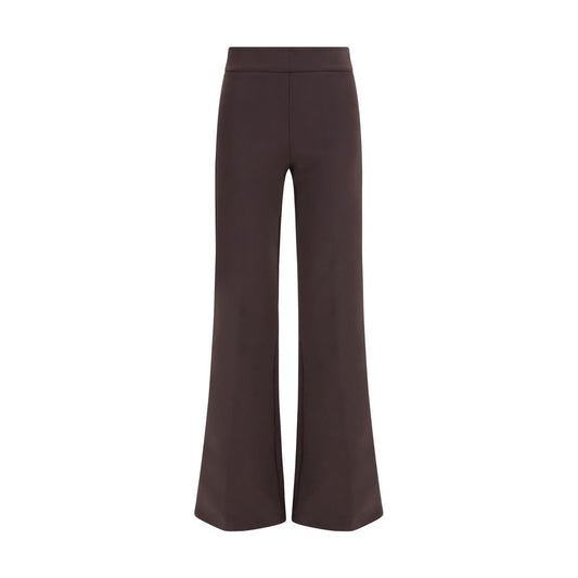 Casual Pants by Avenue Montaigne for women in stretch polyamide brown & natural presents a refined pantology silhouette, artfully defined by a refined pantology relaxed-fit & slim, long, and a sophisticated .