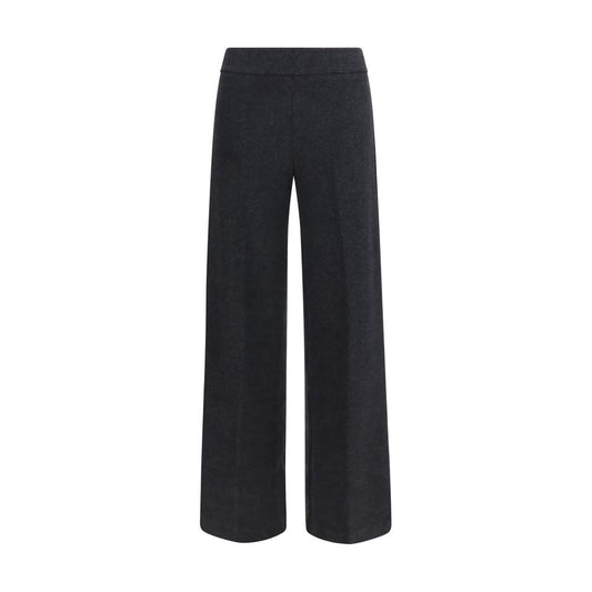 Palazzo Pants by Avenue Montaigne for women in stretch polyamide cotton gray features a polished silhouette with a polished regular-fit & wide, reaching a polished long and finished with a polished .