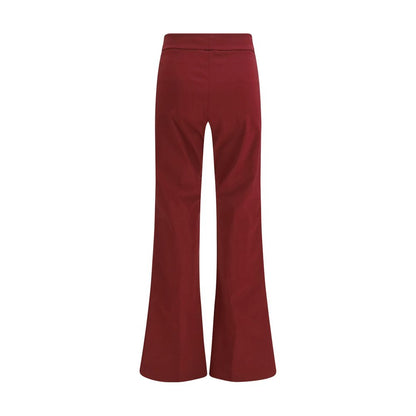 Avenue Montaigne Bordeaux Viscose Casual Pants