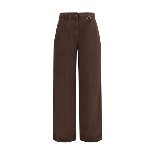 Cargo Pants by Golden Goose for women in cotton corduroy brown & signature features an smart casual regular-fit and long, expertly tailored with a and smart casual utilitarian details for a sophisticated look.