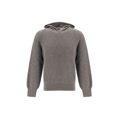 Piacenza Cashmere Gray Wool Oves Aries Sweatshirt
