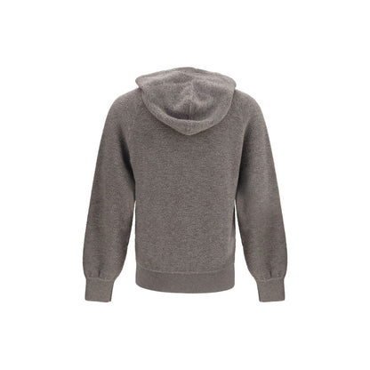 Piacenza Cashmere Gray Wool Oves Aries Sweatshirt