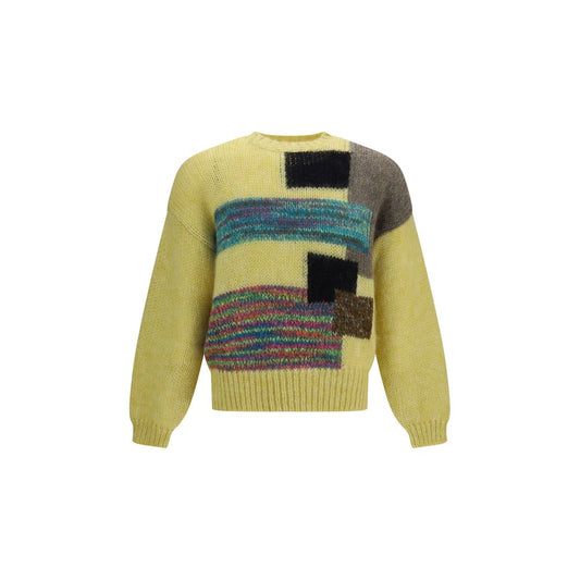 Sweatshirt by Magliano for men in mohair merino wool & polyamide multicolor, patterned, checked & striped features an exquisite silhouette, showcasing and round neckline details for a exquisite look.