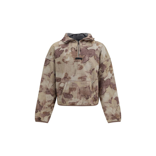 Sweatshirt Hoodie by Represent for men in cotton beige & print showcases a city-ready silhouette, artfully detailed with a signature hooded neckline and for a city-ready finish.