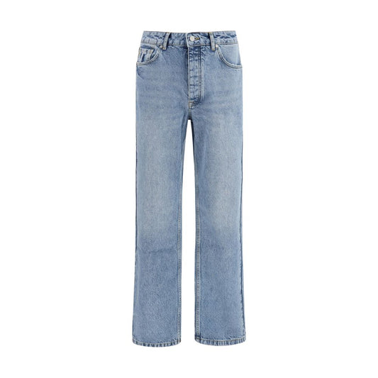 Jeans by Represent for men in denim cotton blue presents a tailored silhouette, showcasing a tailored straight-leg & regular-fit and long cut with a refined for a truly tailored aesthetic.