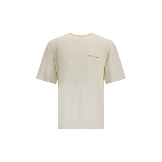 T-Shirt by Represent for men in cotton & hemp beige & print showcases a dramatic silhouette, elegantly detailed with a dramatic crew neckline and short-sleeve for a truly dramatic finish.