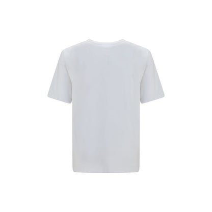 T-Shirt by Maison Kitsuné for men in organic cotton white & print features an edgy silhouette, meticulously detailed with a sophisticated and crew neckline for a truly edgy finish.