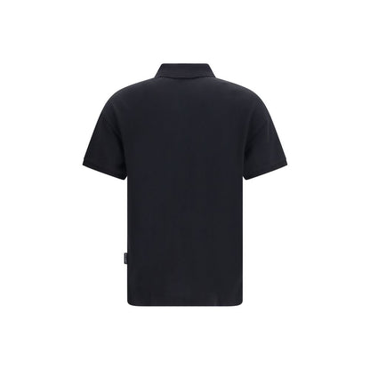 Palm Angels Black Cotton Polo Shirt