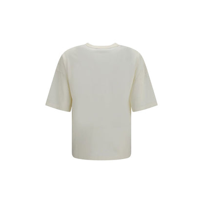 Palm Angels White Cotton T-Shirt
