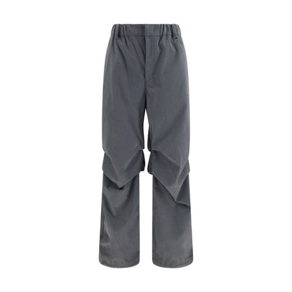 LAMINAR Gray Polyester Casual Pants
