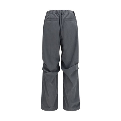 LAMINAR Gray Polyester Casual Pants