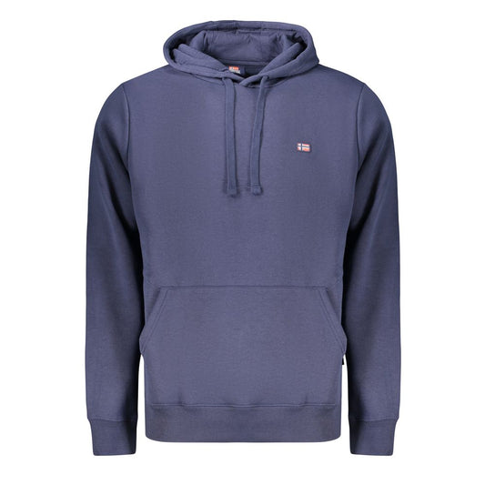 Sweatshirt Hoodie by Norway 1963 for men in cotton polyester blue & signature features an luminous silhouette, showcasing a sophisticated hooded neckline and for a truly luminous look.