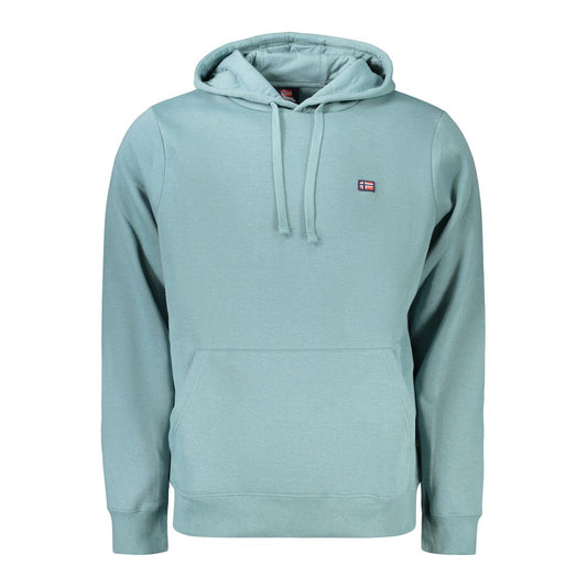 Sweatshirt Hoodie by Norway 1963 for men in cotton polyester green & signature features a edgy silhouette, detailed with a edgy hooded neckline and for a refined finish.