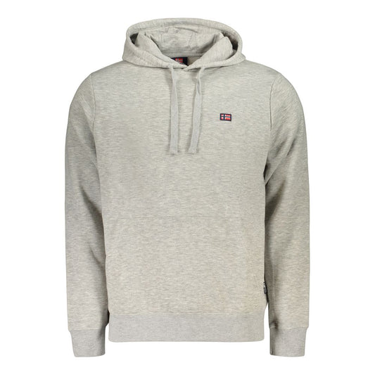 Sweatshirt Hoodie by Norway 1963 for men in cotton polyester gray features a authentic silhouette, showcasing a sophisticated hooded neckline and authentic detail for a refined finish.