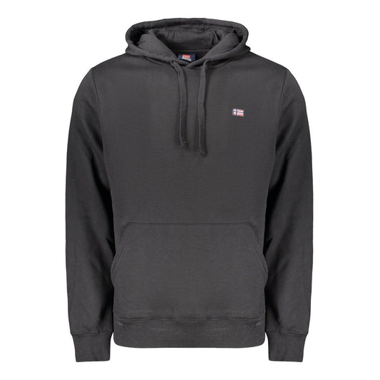 Sweatshirt Hoodie by Norway 1963 for men in cotton polyester black showcases a city-ready silhouette, artfully detailed with a signature hooded neckline and for a city-ready finish.