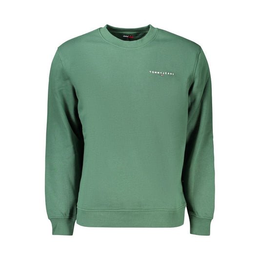 Sweatshirt by Tommy Hilfiger for men in cotton polyester green features a unrivaled silhouette with a refined crew neckline and unrivaled detailing for a sophisticated look.