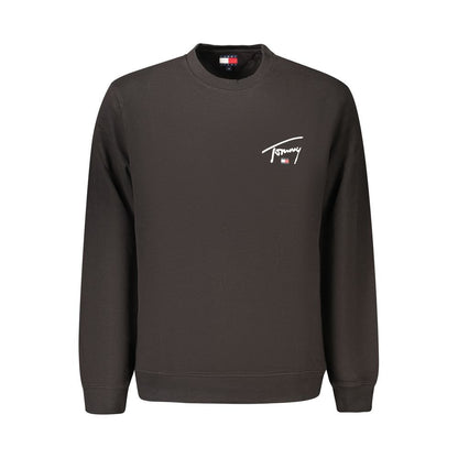 Sweatshirt by Tommy Hilfiger for men in cotton black & print presents a smart casual silhouette, featuring a smart casual crew neckline and for a sophisticated look.