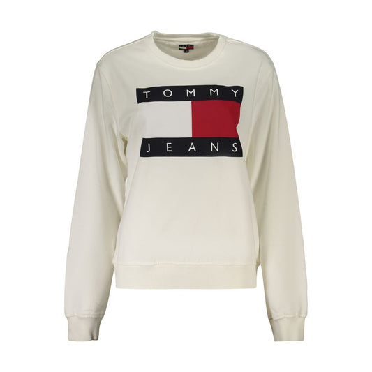 Sweatshirt by Tommy Hilfiger for women in cotton white & print features an magnificent silhouette, showcasing a sophisticated crew neckline and detail for a truly magnificent finish.