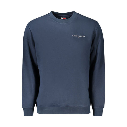 Sweatshirt by Tommy Hilfiger for men in cotton polyester blue features a unrivaled silhouette with a refined crew neckline and unrivaled detailing for a sophisticated look.