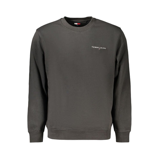 Sweatshirt by Tommy Hilfiger for men in cotton polyester black & signature features a unrivaled silhouette with a refined crew neckline and unrivaled detailing for a sophisticated look.