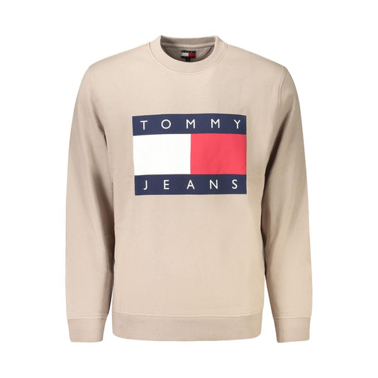 Sweatshirt by Tommy Hilfiger for men in cotton beige & print features an magnificent silhouette, showcasing a sophisticated crew neckline and long-sleeve detail for a truly magnificent finish.