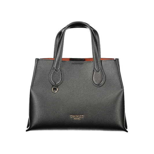 Tote Handbag by Twinset for women in polyethylene black features a refined silhouette, showcasing a secure snap & zipper, organized built-in-compartments, and versatile shoulder-strap, adjustable-strap & handle for a refined finish.