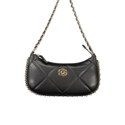 Shoulder Handbag by Twinset for women in polyethylene black features an refined silhouette, showcasing a secure zipper, ample cardholder, and versatile shoulder-strap & handle for a sophisticated refined aesthetic.