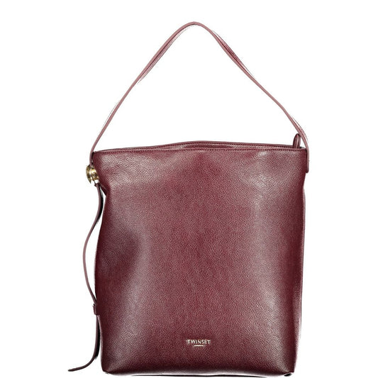 This Hobo Handbag by Twinset for women in polyethylene and red presents a sculptural silhouette featuring a secure zipper, ample document-holder & internal-pockets, and versatile adjustable-strap & handle for a sculptural finish.