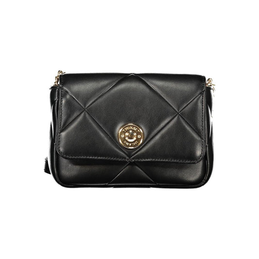 Shoulder Handbag by Twinset for women in polyethylene black presents a ornamental silhouette, showcasing a secure snap, ample cardholder, and versatile shoulder-strap & adjustable-strap for a ornamental finish.
